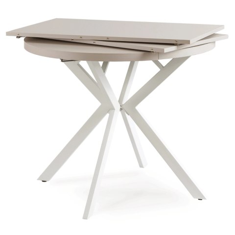 Stół LUGO Rozkładany 90-190 cm Kaszmir/Biały