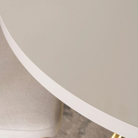 Stół LUGO Rozkładany 90-190 cm Kaszmir/Złoty