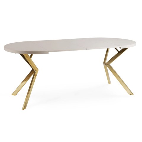 Stół LUGO Rozkładany 90-190 cm Kaszmir/Złoty