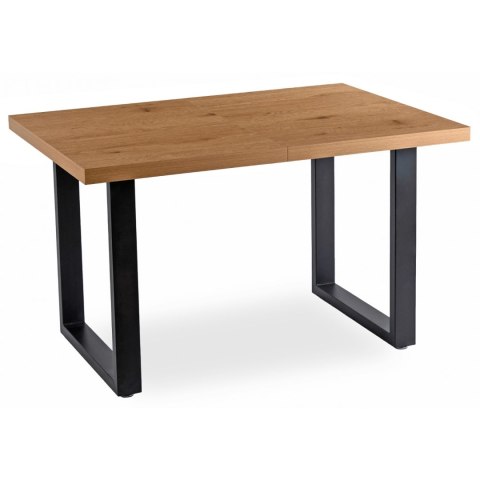 Stół TOMAS Rozkładany 130-230 cm Dąb Złoty/Czarny