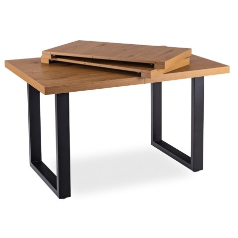 Stół TOMAS Rozkładany 130-230 cm Dąb Złoty/Czarny