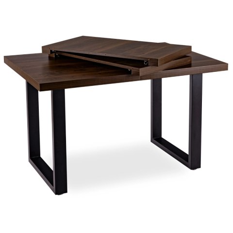 Stół TOMAS Rozkładany 130-230 cm Orzech/Czarny