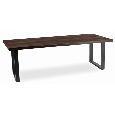 Stół TOMAS Rozkładany 130-230 cm Orzech/Czarny