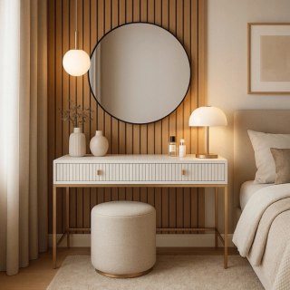 Toaletka MARCOS Kaszmir/Złoty Ryflowana