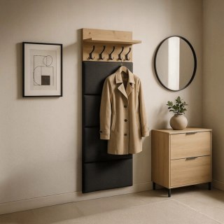 Wieszak Ścienny MODENA 60 cm Dąb Artisan/Grafit