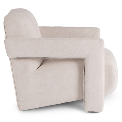 Fotel Wypoczynkowy do Salonu BENDER Kremowy Nowoczesny