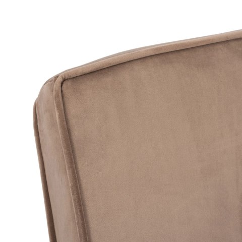 Fotel Rozkładany BART Wypoczynkowy Beżowy Welurowy do Spania Leżanka Nowoczesny