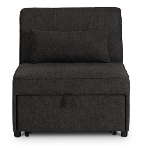 Fotel Rozkładany IBERIS 80 cm do Spania Czarny