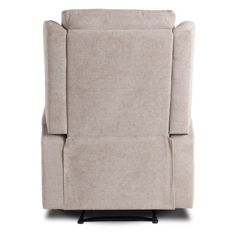 Fotel Rozkładany Masujący SEBASTIAN Beżowy Tkanina