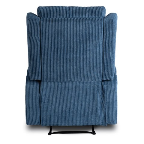 Fotel Rozkładany Masujący SEBASTIAN Granatowy Sztruksowy