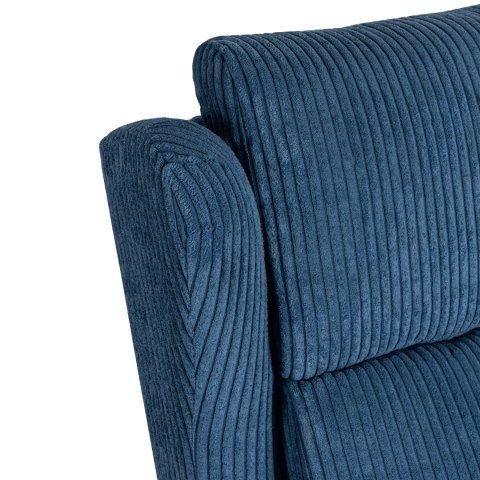 Fotel Rozkładany Masujący SEBASTIAN Granatowy Sztruksowy