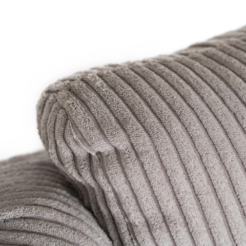 Fotel Rozkładany Masujący SEBASTIAN Szary Sztruksowy