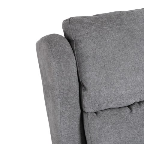 Fotel Rozkładany Masujący SEBASTIAN Szary Tkanina