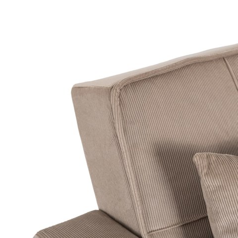 Fotel do Spania SOLOR Rozkładany Amerykanka Beżowy Sztruksowy Nowoczesny