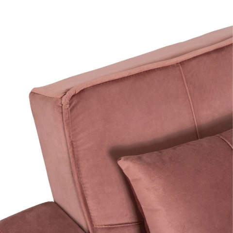 Fotel Rozkładany SOLOR Różowy Welurowy