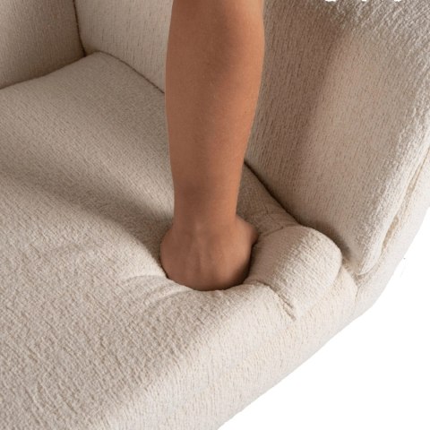 Fotel Wypoczynkowy Obrotowy TERRY do Salonu Beżowy Nowoczesny