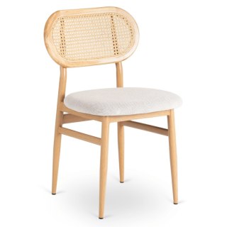 Krzesło ALTEA Dąb/Beż Ażurowe