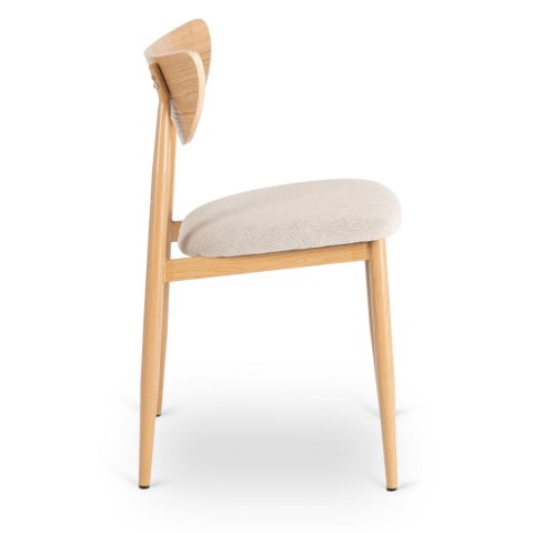 Krzesło BRAGA Dąb/Beż