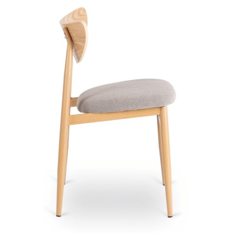 Krzesło BRAGA Dąb/Szary