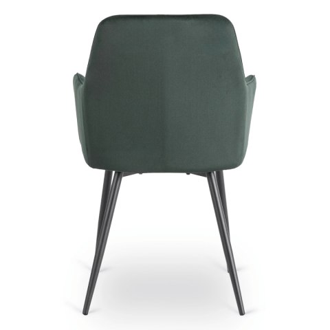 Krzesło BRESSO Zielone Welurowe