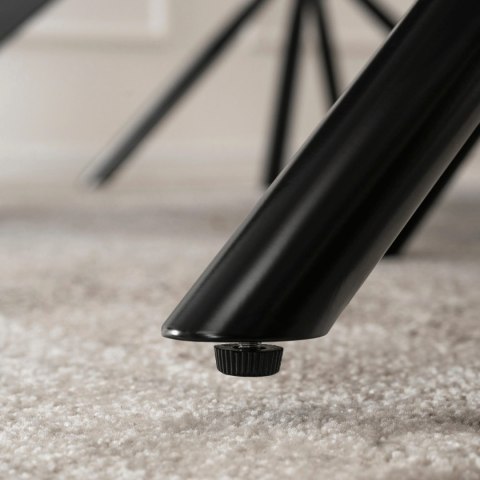 Krzesło Tapicerowane FLAV Kremowe Nowoczesne