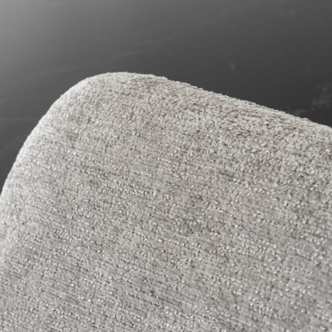 Krzesło Tapicerowane FLAV Szare Nowoczesne