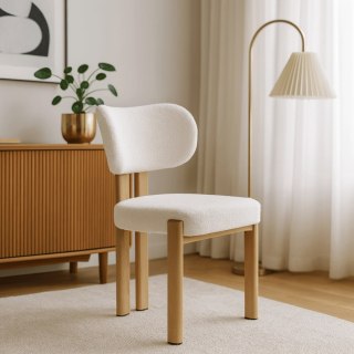 Krzesło GRENADA Dąb/Kremowe Boucle