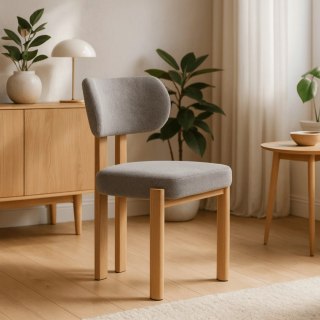 Krzesło GRENADA Dąb/Szare