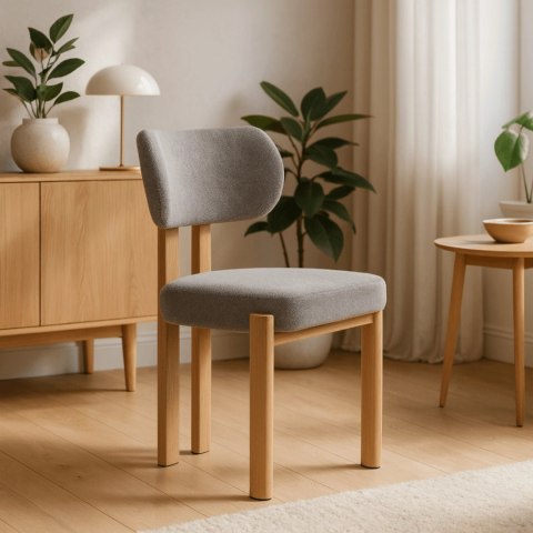 Krzesło GRENADA Dąb/Szare