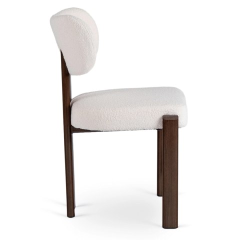 Krzesło GRENADA Orzech/Kremowe Boucle