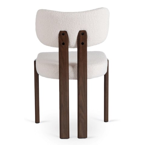 Krzesło GRENADA Orzech/Kremowe Boucle