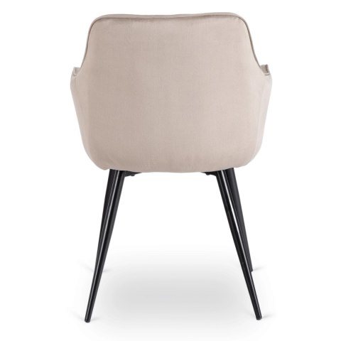 Krzesło MODESTO Beżowe Welurowe