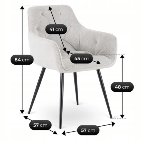 Krzesło MODESTO Beżowe