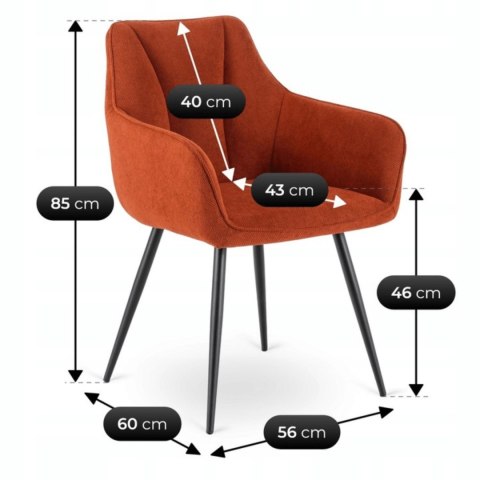 Krzesło NAWARA Rude