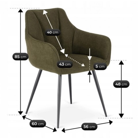 Krzesło NAWARA Zielone