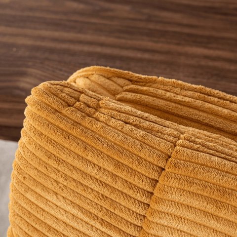 Krzesło Obrotowe AKITA Musztardowe Sztruksowe