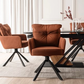 Krzesło Obrotowe CITY Rude Sztruksowe