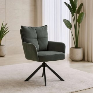 Krzesło Obrotowe CITY Zielone Sztruksowe