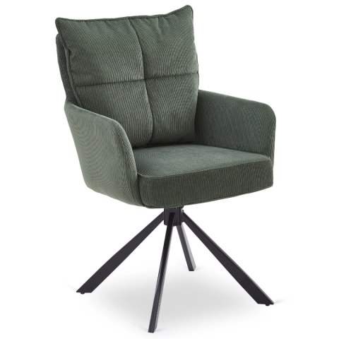 Krzesło Obrotowe CITY Zielone Sztruksowe