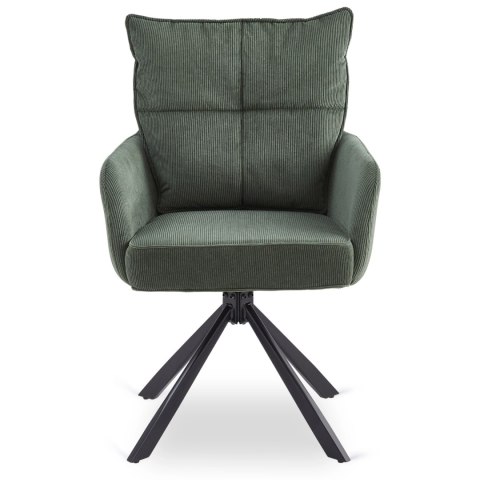 Krzesło Obrotowe CITY Zielone Sztruksowe