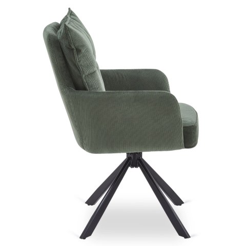 Krzesło Obrotowe CITY Zielone Sztruksowe