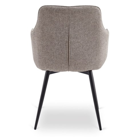 Krzesło Tapicerowane Obrotowe do Salonu LARISA Cappuccino Nowoczesne