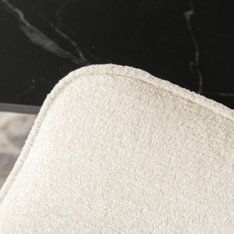 Krzesło Obrotowe LARISA Kremowe Boucle