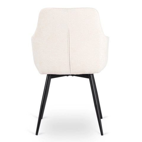 Krzesło Obrotowe LARISA Kremowe Boucle