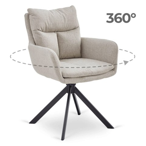 Krzesło Obrotowe PAUL Beżowe