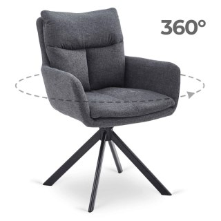 Krzesło Obrotowe PAUL Ciemnoszare