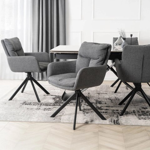 Krzesło Obrotowe PAUL Ciemnoszare