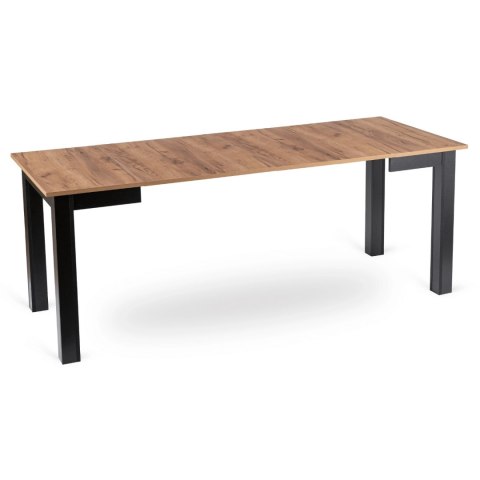 Stół BEN Rozkładany 80-200 cm Dąb Craft/Czarny
