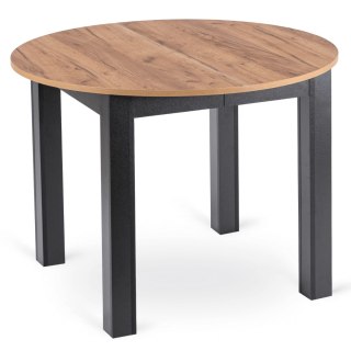 Stół JAMES Rozkładany 103-223 cm Dąb Craft/Czarny