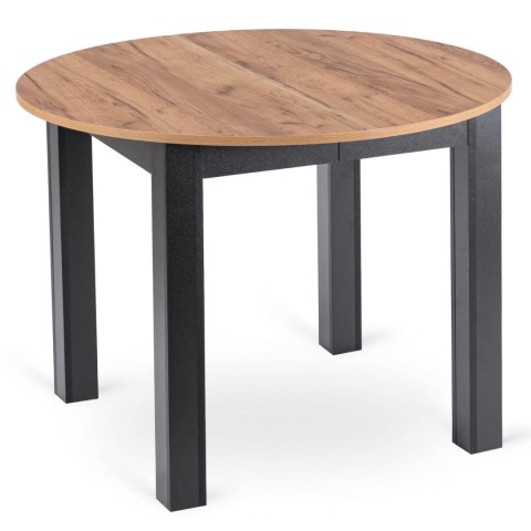 Stół JAMES Rozkładany 103-223 cm Dąb Craft/Czarny